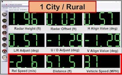Figure 8- On Nissan, when Relative Speed changes on a road test (following other vehicles in traffic with ACC engaged) the distance of the target car should be close/believable, first capture. Figure 8- On Nissan, when Relative Speed changes on a road test (following other vehicles in traffic with ACC engaged) the distance of the target car should be close/believable, first capture.