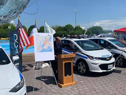 NYC EVs waitng for a charge
