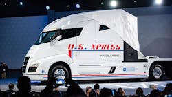 Nikola is building a Class 8 that uses hydrogen fuel cell technology and is also developing vehicles in the light duty segment.