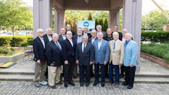 ASE former chairmen helping celebrate the organization&apos;s 50th anniversary include, front row, from left: Bobby Bassett (2020), Rick Dube (1988), Tom Trisdale (2019), Greg Gaulin (2015), Mike Phillips (2012), Dennis Terrill, (2002-2003), and Bill Willis (2004); second row, from left: Al Duebber (1997), Mark Polke (2021), Joe Torchiana (2008-2009), Bill Bergen (2005), Ted Hayes (2018), and Rob Barto (2013); back row, from left: Glenn Dahl (2014), Bruce Gerhardt (1998), Mike Coley (1991), and Jeff Walker (2017).