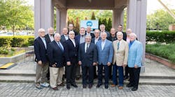 ASE former chairmen helping celebrate the organization&apos;s 50th anniversary include, front row, from left: Bobby Bassett (2020), Rick Dube (1988), Tom Trisdale (2019), Greg Gaulin (2015), Mike Phillips (2012), Dennis Terrill, (2002-2003), and Bill Willis (2004); second row, from left: Al Duebber (1997), Mark Polke (2021), Joe Torchiana (2008-2009), Bill Bergen (2005), Ted Hayes (2018), and Rob Barto (2013); back row, from left: Glenn Dahl (2014), Bruce Gerhardt (1998), Mike Coley (1991), and Jeff Walker (2017).