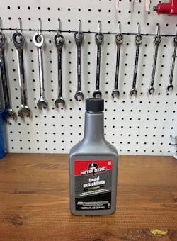 Figure 2- Lead additive is available to supplement the fuel supply. Older engines relied on the lead's lubrication properties for the valvetrain components. Figure 2- Lead additive is available to supplement the fuel supply. Older engines relied on the lead's lubrication properties for the valvetrain components.