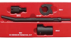 The Lock Technology Shockit Socket O2 Sensor Removal Kit, No. LT994, is designed to easily remove O2 sensors when ratchets, wrenches, and sockets don&apos;t fit. Use air hammer power to access, loosen, and remove seized and obstructed O2 sensors.