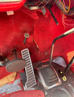 Figure 3- This is likely the oldest versions of push-to-start, seen here above the accelerator pedal. Figure 3- This is likely the oldest versions of push-to-start, seen here above the accelerator pedal.