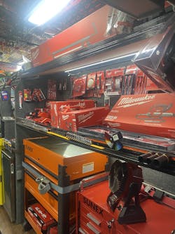 Inside of Vernon's truck Inside of Vernon's truck