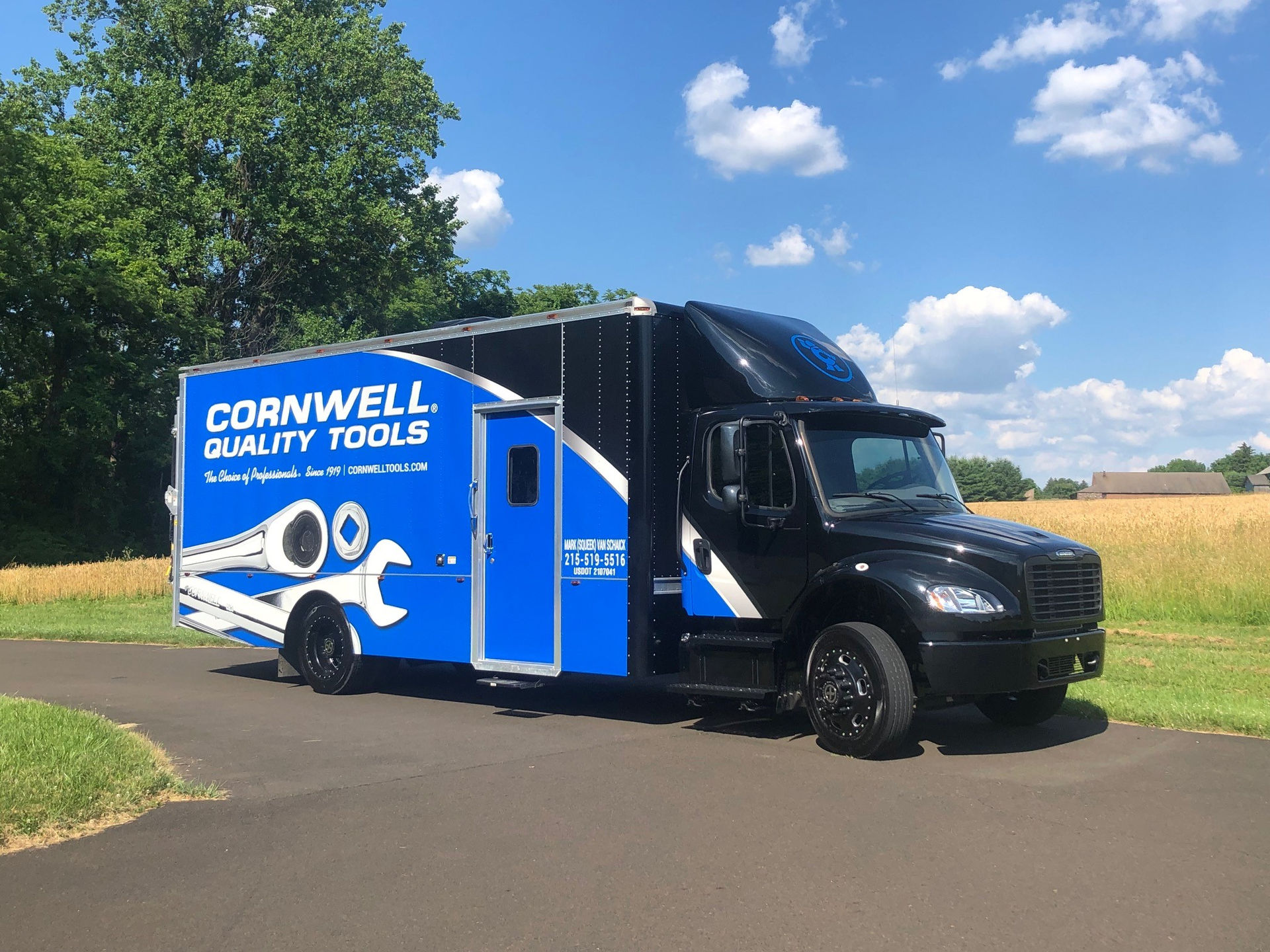 Cornwell Quality Tools distributor Mark VanSchaick purchased a custom built 2022 22&rsquo; Freightliner Business Class M2 in November 2021.