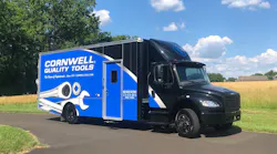Cornwell Quality Tools distributor Mark VanSchaick purchased a custom built 2022 22’ Freightliner Business Class M2 in November 2021.