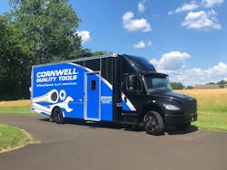 Cornwell Quality Tools distributor Mark VanSchaick purchased a custom built 2022 22’ Freightliner Business Class M2 in November 2021. Cornwell Quality Tools distributor Mark VanSchaick purchased a custom built 2022 22’ Freightliner Business Class M2 in November 2021.