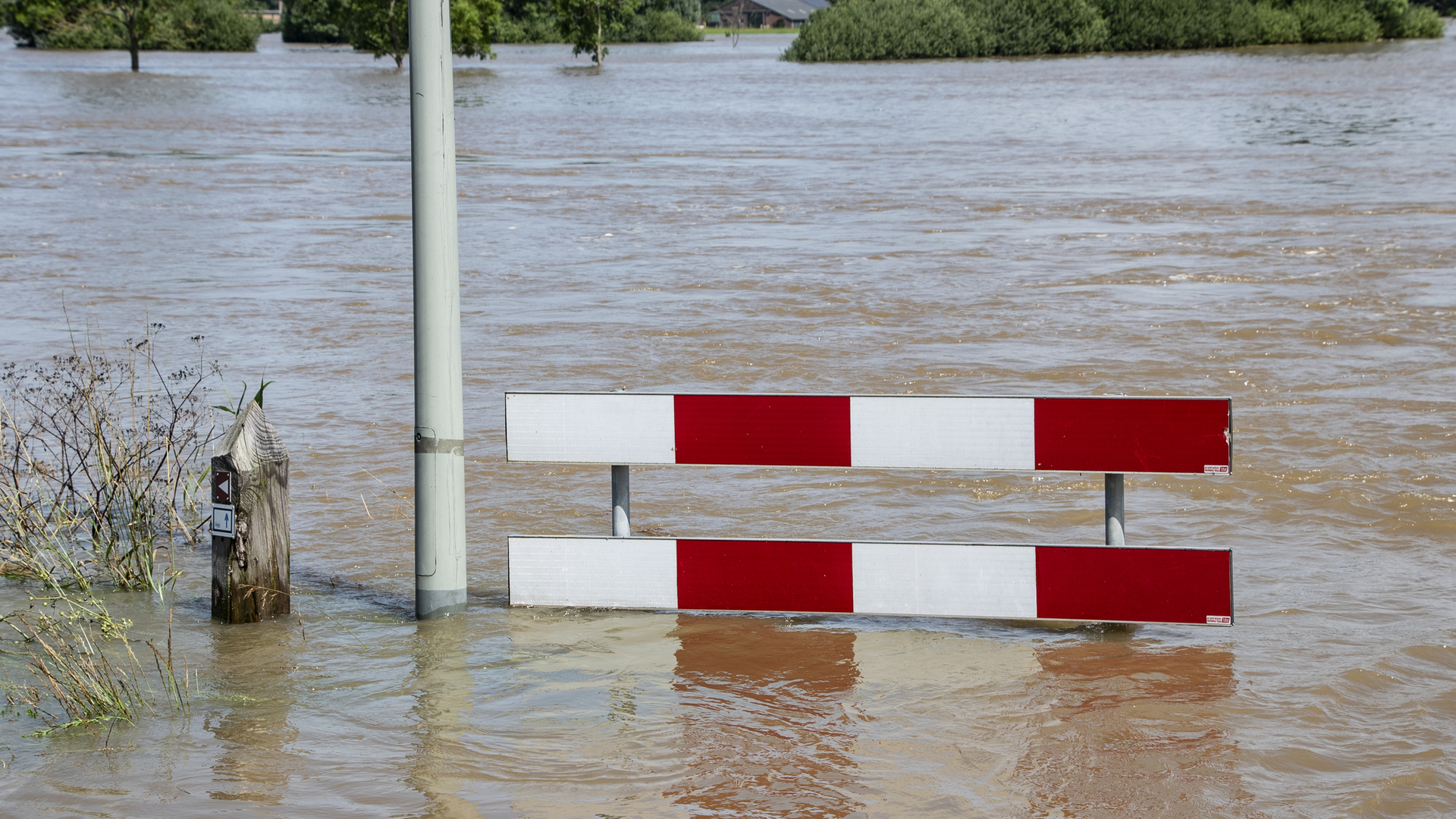 Flooded road