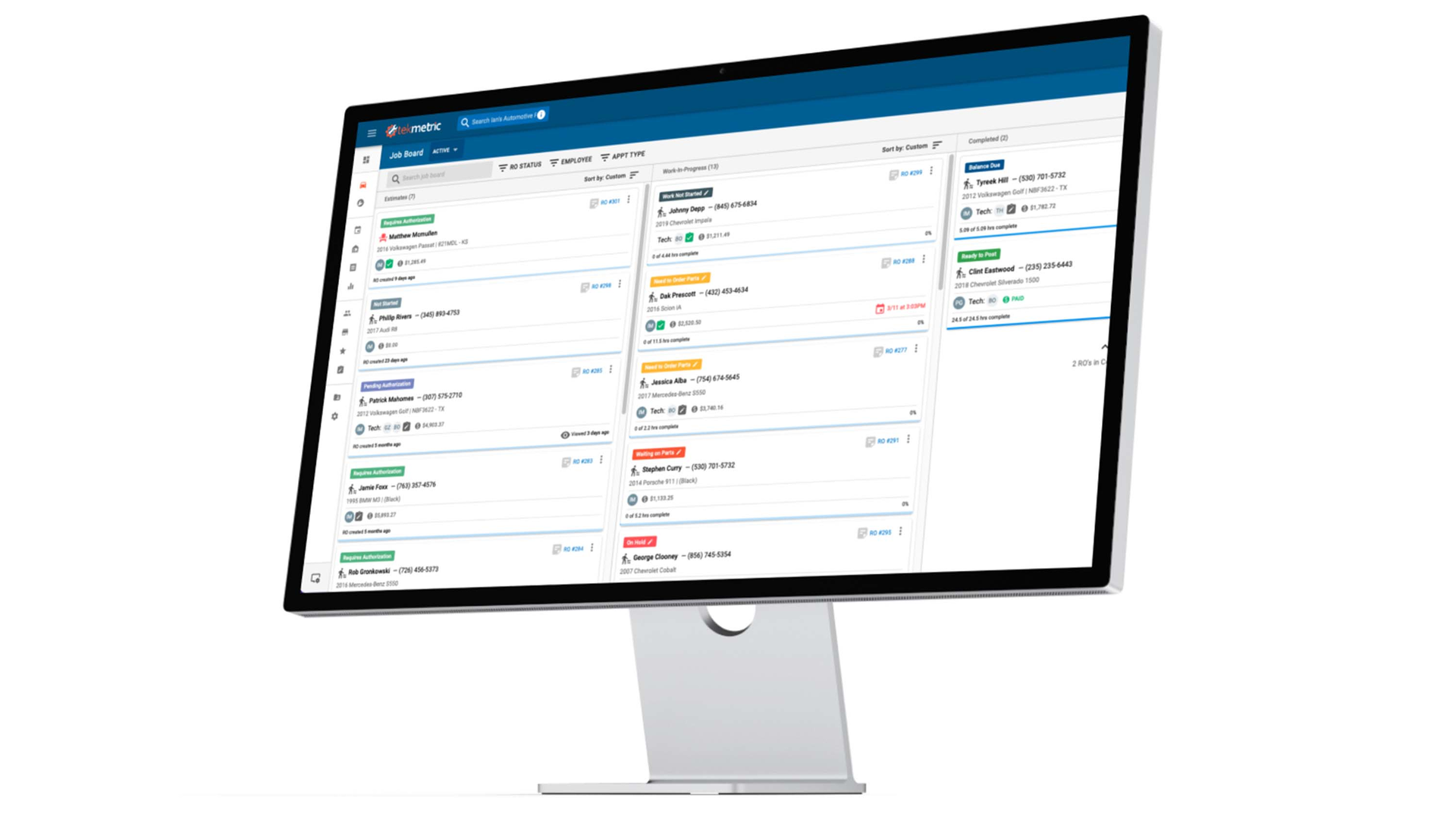 Tekmetric Shop Management System Update
