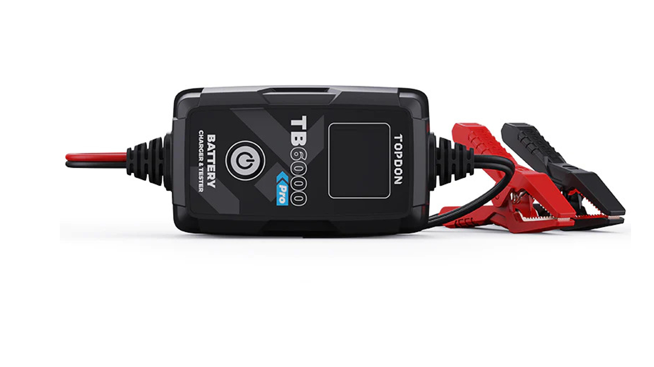TB6000PRO Battery Tester and Charger Vehicle Service Pros