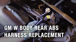 GM W Body Rear ABS Harness replacement
