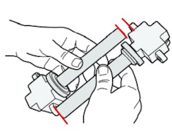Figure 10- The comparison of the coils shows two different lengths. the CQ detection circuit proximity has changed relative to the spark plug position. this caused a perceived reduction of event intensity, causing the PCM to detect a misfire that wasn't truly occurring. Figure 10- The comparison of the coils shows two different lengths. the CQ detection circuit proximity has changed relative to the spark plug position. this caused a perceived reduction of event intensity, causing the PCM to detect a misfire that wasn't truly occurring.
