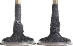 Figure 2- Carbon deposits on GDI platforms can cause the air to tumble into the combustion chamber and disrupt the combustion process, generating misfires. Figure 2- Carbon deposits on GDI platforms can cause the air to tumble into the combustion chamber and disrupt the combustion process, generating misfires.