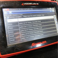 Figure 2- DTCs typically provide us with a sufficient diagnostic starting point. Figure 2- DTCs typically provide us with a sufficient diagnostic starting point.