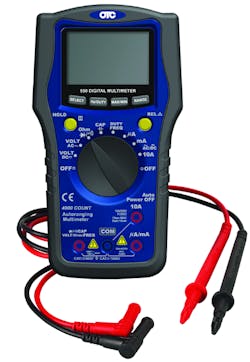 This multimeter is CAT III 1,000V and hybrid-compatible to safely diagnose high-voltage circuits found in hybrid vehicles. PC software and a cable are included so users can use their computer as a data logger and display detailed diagnoses.