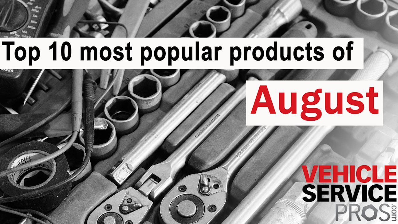 Top 10 most popular products of August