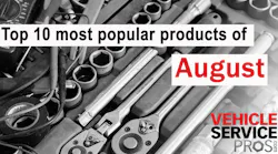 Top 10 most popular products of August