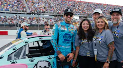 Chase Elliott and Dani Gamel's family