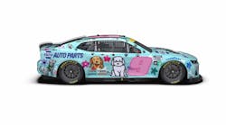 The No. 9 NAPA Chevy race car paint scheme was designed by 16-year-old Dani Gamel from Sharpsburg, Ga. The No. 9 NAPA Chevy race car paint scheme was designed by 16-year-old Dani Gamel from Sharpsburg, Ga.