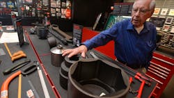 Gene Olson, the inventor of the innovative flank drive socket, is set to retire from Snap-on after 66 years. Photo: Sean Krajacic, Lee Newspapers Gene Olson, the inventor of the innovative flank drive socket, is set to retire from Snap-on after 66 years. Photo: Sean Krajacic, Lee Newspapers