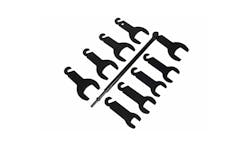 10-pc Pneumatic Fan Clutch Wrench Set, No. 43350 10-pc Pneumatic Fan Clutch Wrench Set, No. 43350