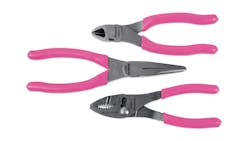 Snap-on Limited Edition Pink 3-pc Pliers Set, No. PL306ACFP