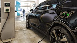 EV being charged EV being charged