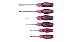 Limited-Edition Pink 6-pc Combination Instinct Soft Grip Screwdriver Set, No. SGDX60BPM Limited-Edition Pink 6-pc Combination Instinct Soft Grip Screwdriver Set, No. SGDX60BPM