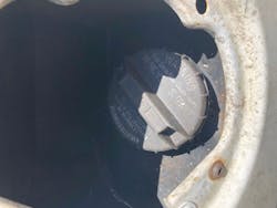 Figure 5- Fuel tank filler neck openings are another possible path for environmental contamination. Figure 5- Fuel tank filler neck openings are another possible path for environmental contamination.