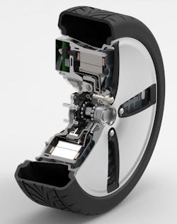 E-mobility platforms require more robust designs to handle the additional vehicle weight for hybrids and EVs, while reducing rolling resistance and delivering on modularity, as shown by the Power Wheel.