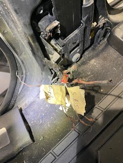 Figure 10- To avoid any issues, I needed to measure resistance of the CAN wires to ensure proper placement in the replacement connector. Figure 10- To avoid any issues, I needed to measure resistance of the CAN wires to ensure proper placement in the replacement connector.