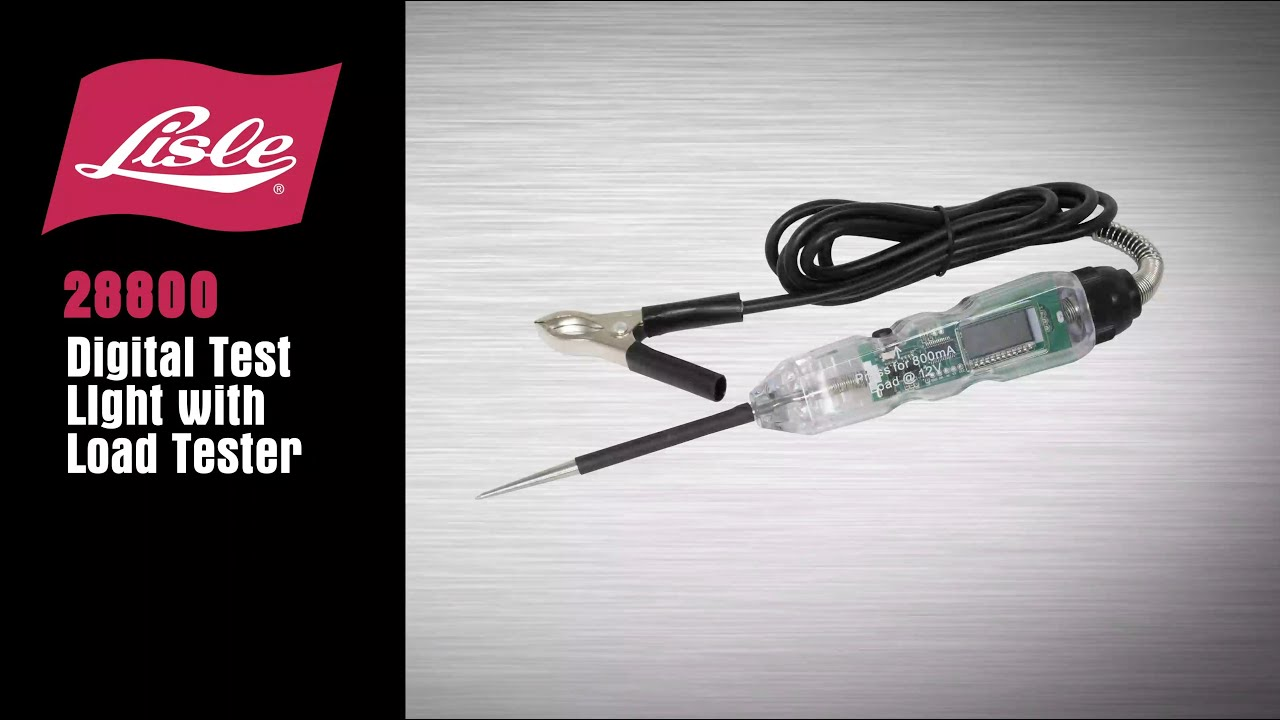 Video Lisle Corporation Digital Test Light with Load Tester, No. 28800