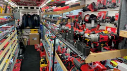 Inside Leroy Hess' truck