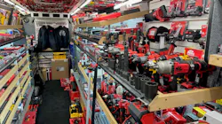 Inside Leroy Hess' truck Inside Leroy Hess' truck