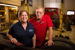Debbie and Dave Jennerjohn have grown Ultimate Truck Service to include themselves and a dedicated team of 12.