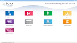 Figure 7- PicoScope 7 start-up screen indicating guided tests Figure 7- PicoScope 7 start-up screen indicating guided tests