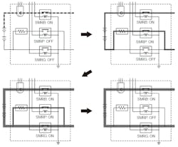 Figure 5- System main relay operation showing the order of operation for SMRB, SMRP, and SMRG. Figure 5- System main relay operation showing the order of operation for SMRB, SMRP, and SMRG.