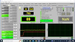 Figure 6- The EScan Elite from Automotive Test Solutions has many helpful features, one of which is a catalytic converter efficiency test. The tool directs you through the steps required to prepare the vehicle for the converter test and then performs the test automatically once the criteria are met. The tool then displays the test results with a score in the percentage of efficiency. Figure 6- The EScan Elite from Automotive Test Solutions has many helpful features, one of which is a catalytic converter efficiency test. The tool directs you through the steps required to prepare the vehicle for the converter test and then performs the test automatically once the criteria are met. The tool then displays the test results with a score in the percentage of efficiency.