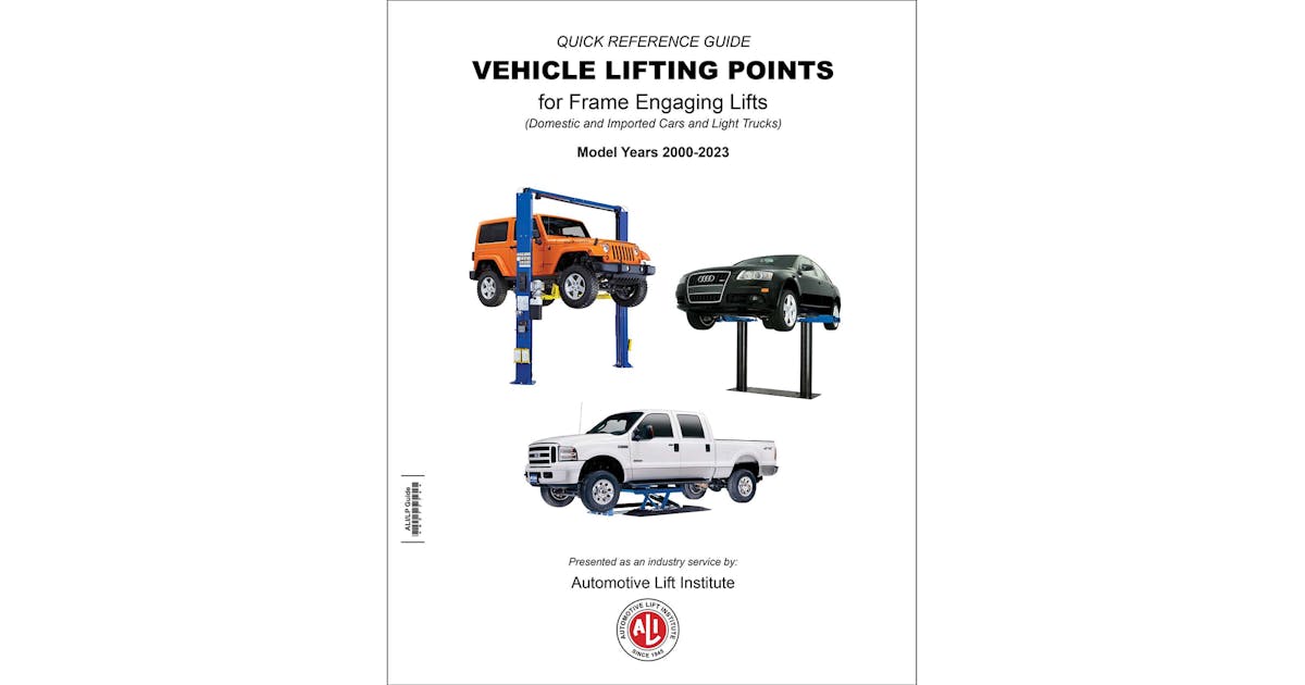 Vehicle Lifting Points Guide Pdf Free Download Digital Vehicle Lifting Points Guide (2023) | Vehicle Service Pros