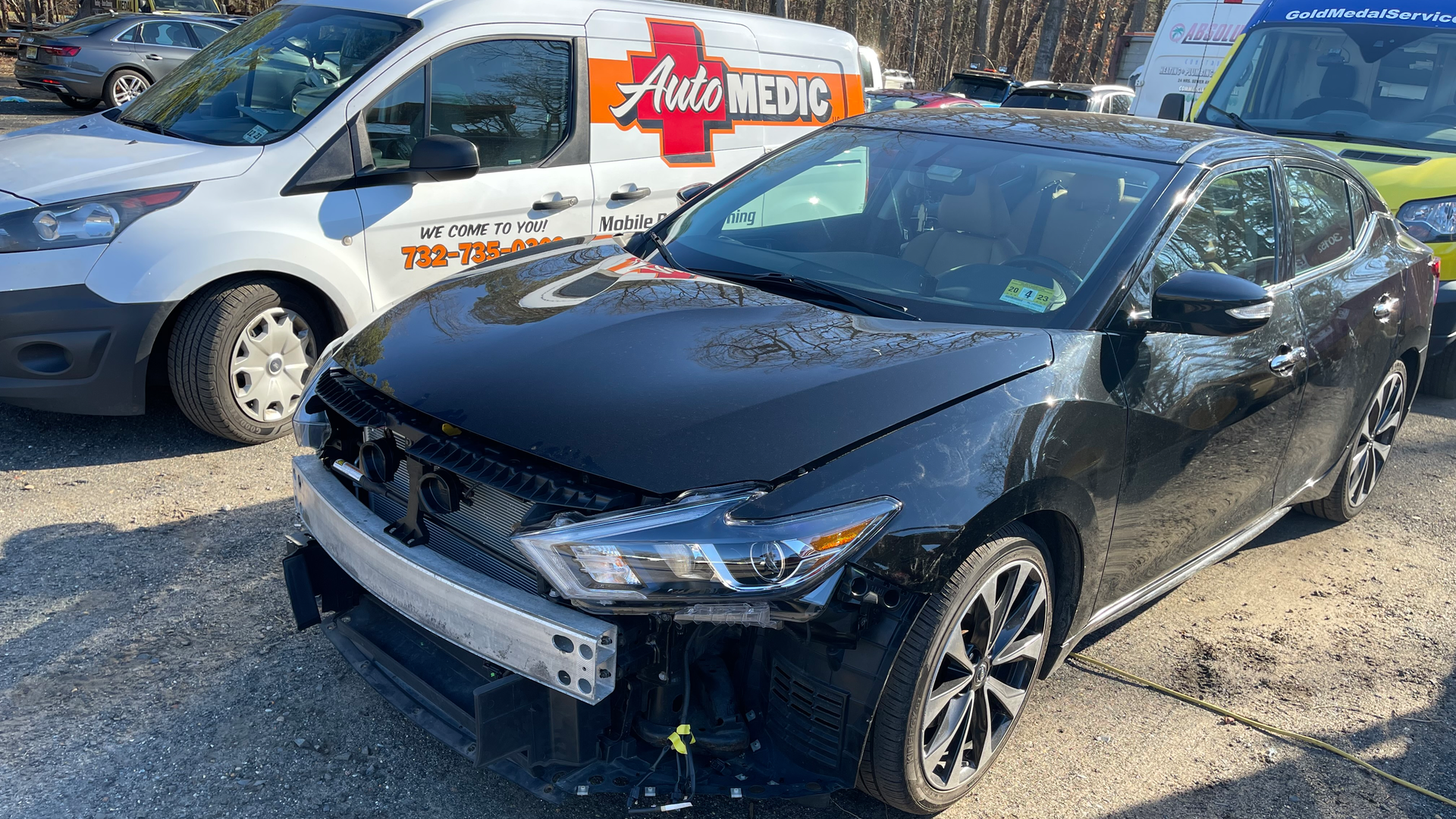 Figure 5- Luckily, the bumper was off allowing easy access to the relay for testing (which was not mounted to where it was supposed to be). It was hanging underneath the right headlight and collecting rain water.