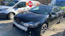 Figure 5- Luckily, the bumper was off allowing easy access to the relay for testing (which was not mounted to where it was supposed to be). It was hanging underneath the right headlight and collecting rain water. Figure 5- Luckily, the bumper was off allowing easy access to the relay for testing (which was not mounted to where it was supposed to be). It was hanging underneath the right headlight and collecting rain water.