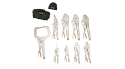 Matco 9-pc Locking Pliers Set with Beanie and Canvas Bag, No. SLP9M