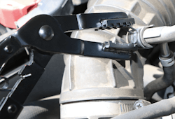 Tool manufacturers always look for ways to help technicians work in difficult-to-reach areas. Cal-Van’s 45-degree Universal Hose Clamp Pliers, No. 58, is one solution. Tool manufacturers always look for ways to help technicians work in difficult-to-reach areas. Cal-Van’s 45-degree Universal Hose Clamp Pliers, No. 58, is one solution.