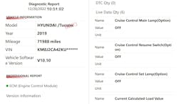 Figure 3- After replacement of the faulty spark plug, another scan for DTCs reveals the misfire has been repaired. Figure 3- After replacement of the faulty spark plug, another scan for DTCs reveals the misfire has been repaired.