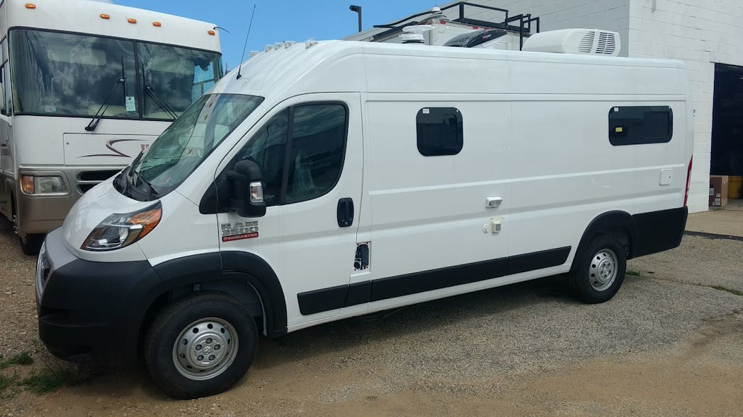 Figure 4- Incomplete heavy-duty vans are not yet approved for yf, but if they&apos;re built &apos;complete&apos; from the factory (like this 2020 RAM 3500 ProMaster), they are allowed to use it. However, they are all still using R-134a.