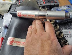 Figure 7- This old choke tester (for carburetor tuning) was used to chill /heat the suspect MAP sensor, Proving the fault was temperature related. Figure 7- This old choke tester (for carburetor tuning) was used to chill /heat the suspect MAP sensor, Proving the fault was temperature related.