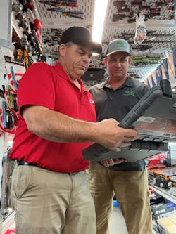 Stinson says that hand and specialty tools make up the majority of his sales. Stinson says that hand and specialty tools make up the majority of his sales.