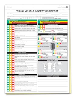 Figure 1 – an example of a traditional paper vehicle inspection. Figure 1 – an example of a traditional paper vehicle inspection.