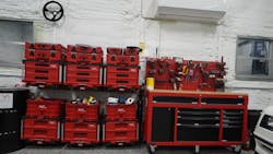 Ray uses the Milwaukee PACKOUT storage to keep his tool setup easily changeable.